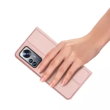 Dux Ducis Skin Pro Holster Cover Flip Cover für Xiaomi 12 Pro rosa