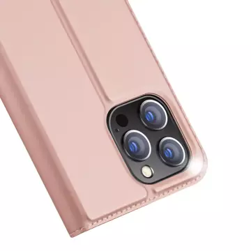 Dux Ducis Skin Pro Holster Cover Flip Cover für iPhone 14 Pro rosa