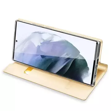 Dux Ducis Skin Pro Holster Cover für Samsung Galaxy S22 Ultra gold