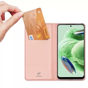 Dux Ducis Skin Pro Hülle für Xiaomi Redmi Note 12 Pro / Poco X5 Pro 5G Cover Flip Card Wallet Stand Pink