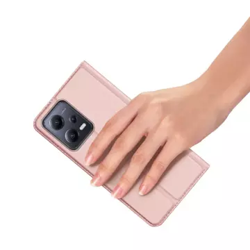 Dux Ducis Skin Pro Hülle für Xiaomi Redmi Note 12 Pro / Poco X5 Pro 5G Cover Flip Card Wallet Stand Pink