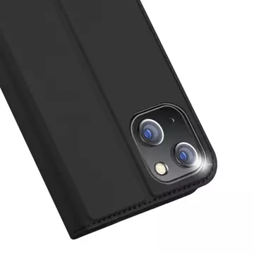 Dux Ducis Skin Pro Hülle für iPhone 15 Plus mit Klappe und Geldbörse – Schwarz