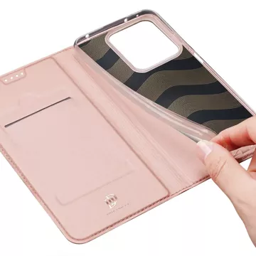 Dux Ducis Skin Pro Hülle mit Klappe und Kartenfach für Xiaomi Redmi Note 13 5G – Pink