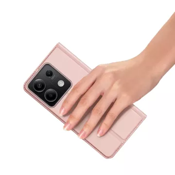 Dux Ducis Skin Pro Hülle mit Klappe und Kartenfach für Xiaomi Redmi Note 13 5G – Pink