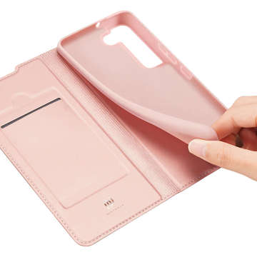 Dux Ducis Skin Pro Samsung Galaxy S22 Leder Schutzhülle Pink