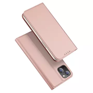 Dux Ducis Skin Pro iPhone 15 Plus Hülle mit Klappe und Geldbörse – Rosa