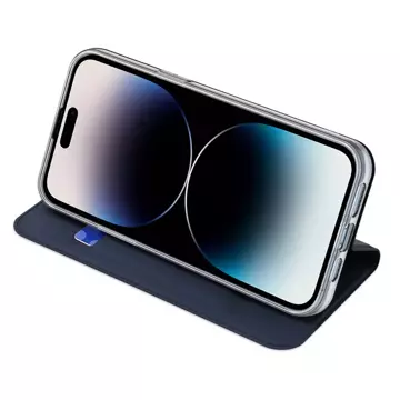 Dux Ducis Skin Pro iPhone 15 Pro Hülle mit Klappe und Geldbörse – Blau