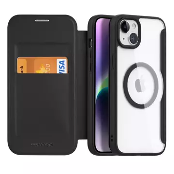 Dux Ducis Skin X Pro Hülle für Apple iPhone 15 Plus Magnetische MagSafe Flip Cover – Schwarz