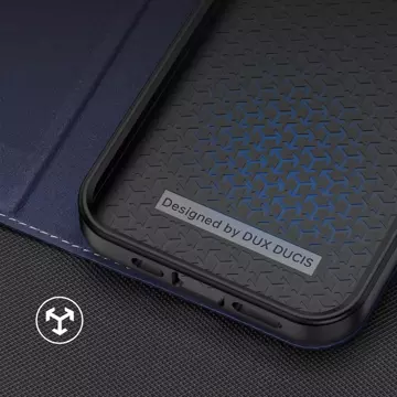 Dux Ducis Skin X2 Hülle für iPhone 14 Pro Hülle mit Magnetklappe blau