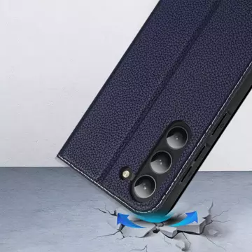 Dux Ducis Skin X2 Schutzhülle für Samsung Galaxy S23 Flip Cover Wallet Stand Blau