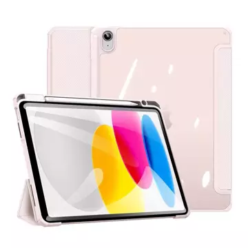 Dux Ducis Toby Hülle iPad 10.9'' 2022 (10 Gen.) Hülle mit Platz für Apple Pencil Stylus Smart Cover Ständer Pink