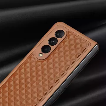 Dux Ducis Venice Hülle für Samsung Galaxy Z Fold 4 Lederhülle braun