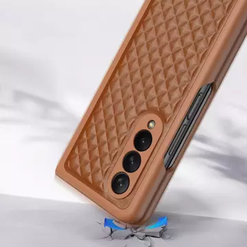 Dux Ducis Venice Hülle für Samsung Galaxy Z Fold 4 Lederhülle braun