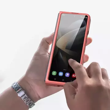 Dux Ducis Venice Hülle für Samsung Galaxy Z Fold 4 Lederhülle rot