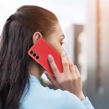 Dux Ducis Yolo elegante Hülle aus ökologischem Leder für Samsung Galaxy A13 5G rot