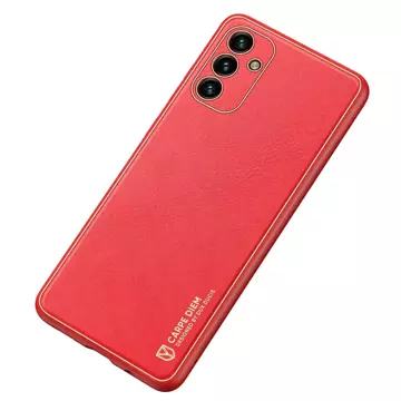 Dux Ducis Yolo elegante Hülle aus ökologischem Leder für Samsung Galaxy A13 5G rot