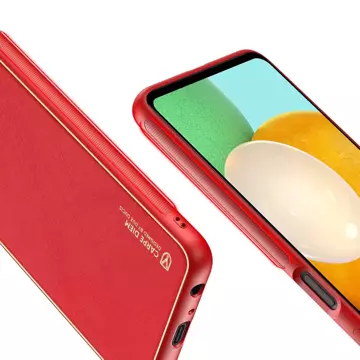 Dux Ducis Yolo elegante Hülle aus ökologischem Leder für Samsung Galaxy A13 5G rot