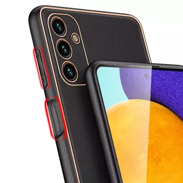 Dux Ducis Yolo elegante Hülle aus ökologischem Leder für Samsung Galaxy A13 5G schwarz