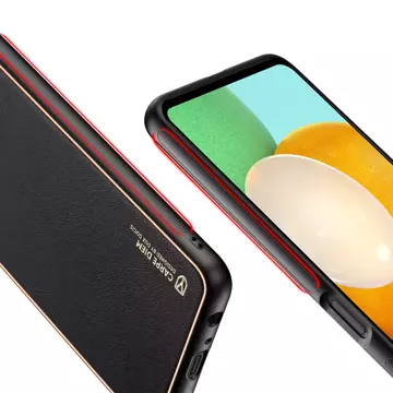 Dux Ducis Yolo elegante Hülle aus ökologischem Leder für Samsung Galaxy A13 5G schwarz