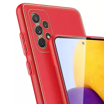 Dux Ducis Yolo elegante Hülle aus ökologischem Leder für Samsung Galaxy A72 4G rot