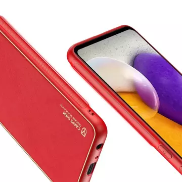 Dux Ducis Yolo elegante Hülle aus ökologischem Leder für Samsung Galaxy A72 4G rot