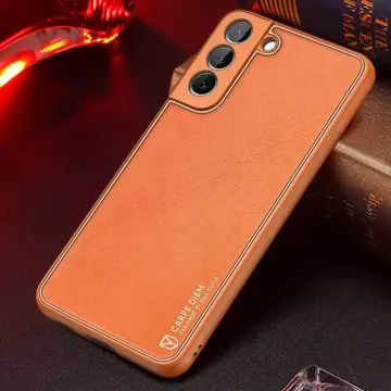 Dux Ducis Yolo elegante Hülle aus ökologischem Leder für Samsung Galaxy S22 (S22 Plus) orange