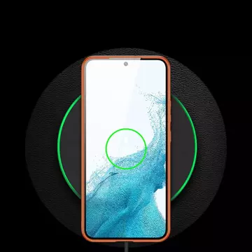 Dux Ducis Yolo elegante Hülle aus ökologischem Leder für Samsung Galaxy S22 (S22 Plus) orange