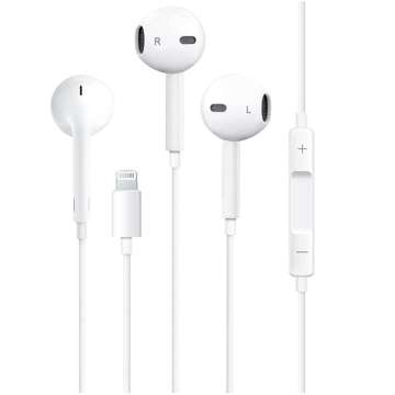 Ear Pods Lightning kabelgebundene Kopfhörer für Apple iPhone iPad iPod In-Ear Weiß