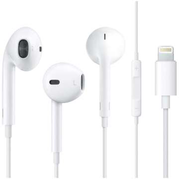 Ear Pods Lightning kabelgebundene Kopfhörer für Apple iPhone iPad iPod In-Ear Weiß