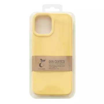 Eco Case Hülle für iPhone 12 Silikonhülle Handyhülle Gelb