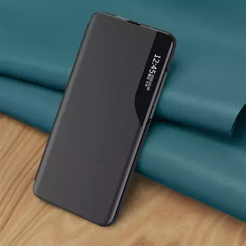 Eco Leather View Case elegante Hülle mit Flipcover und Standfunktion für Samsung Galaxy A53 5G schwarz