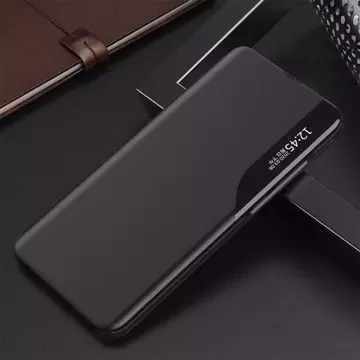 Eco Leather View Case elegante Hülle mit Flipcover und Standfunktion für Samsung Galaxy A53 5G schwarz