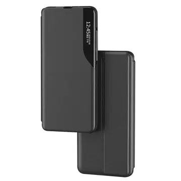 Eco Leather View Case elegante Hülle mit Flipcover und Standfunktion für Samsung Galaxy A53 5G schwarz