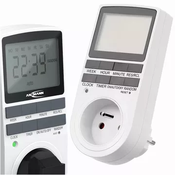 Ein-/Aus-Timer. LCD-Timer für EU-Steckdose, weiß