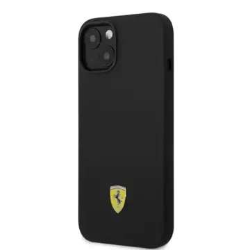 Eti na telefon Ferrari FEHMSIP14MBK für Apple iPhone 14 Plus 6,7" Czarny/Black Hardcase Silicone Metal Logo Magsafe