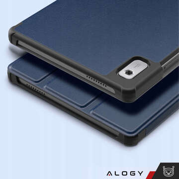 Etui Alogy Book Cover Case für Lenovo Tab M9 2023 TB310XU TB310FU Granatowe