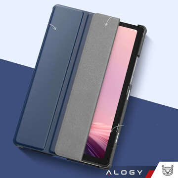 Etui Alogy Book Cover Case für Lenovo Tab M9 2023 TB310XU TB310FU Granatowe