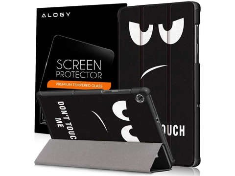 Etui Alogy Book Cover für Lenovo M10 Gen 2 TB-X306 Don't Touch Me Szkło