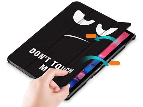 Etui Alogy Book Cover für Lenovo M10 Gen 2 TB-X306 Don't Touch Me Szkło