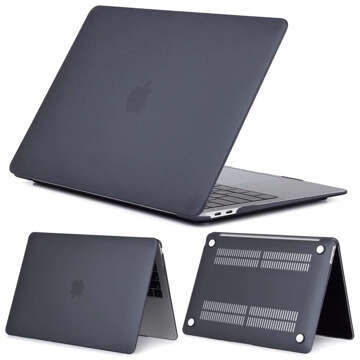 Etui Alogy Hard Case matt für Apple MacBook Air 13 M1 2021 Schwarz