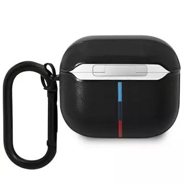 Etui BMW BMA322PVTK für AirPods 3 Gen Cover czarny/schwarz Leder Curved Line