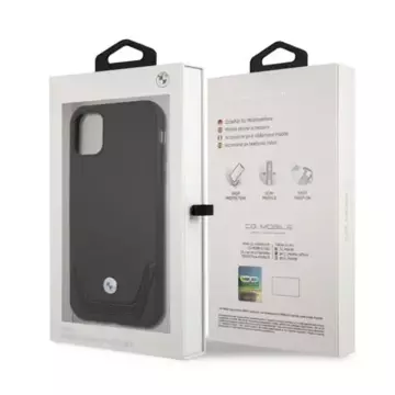 Etui BMW BMHCN61RSWPK für Apple iPhone 11/ XR Hardcase Leder perforiert