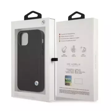 Etui BMW BMHCP12MRCDPK für Apple iPhone 12/ 12 Pro 6,1" Hardcase Leather Deboss