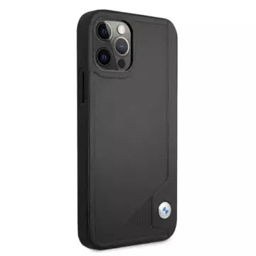 Etui BMW BMHCP12MRCDPK für Apple iPhone 12/ 12 Pro 6,1" Hardcase Leather Deboss