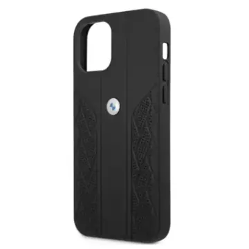 Etui BMW BMHCP12MRSPPK für Apple iPhone 12/12 Pro 6,1" Hardcase Leather Curve Perforate