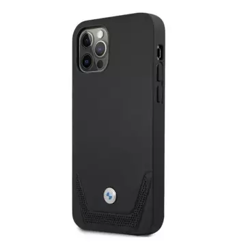 Etui BMW BMHCP12MRSWPK für Apple iPhone 12/ 12 Pro 6,1" Hardcase Leder perforiert