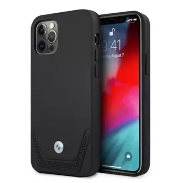 Etui BMW BMHCP12MRSWPK für Apple iPhone 12/ 12 Pro 6,1" Hardcase Leder perforiert