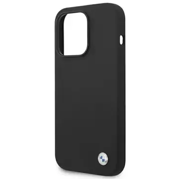 Etui BMW BMHCP14XSILBK für iPhone 14 Pro Max 6,7" Silikon-Metall-Logo