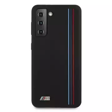 Etui BMW BMHCS21MSIVTBK für Samsung Galaxy S21 Plus G996 Silikon Stripes M Collection