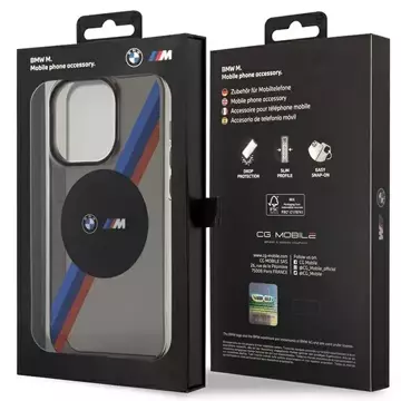 Etui BMW BMHMP14LHDTK für iPhone 14 Pro 6.1" Tricolor Stripes MagSafe